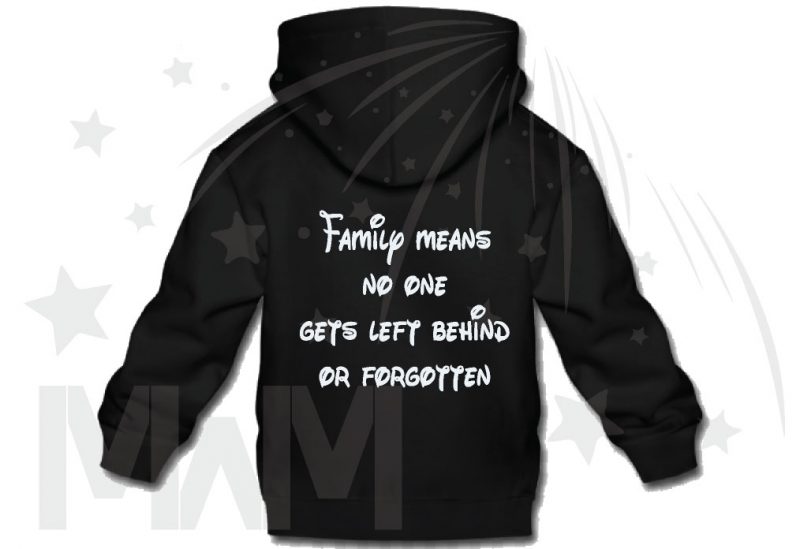 500426 Lilo Family means no one gets left behind or forgotten (500426) married with mickey black hoodie