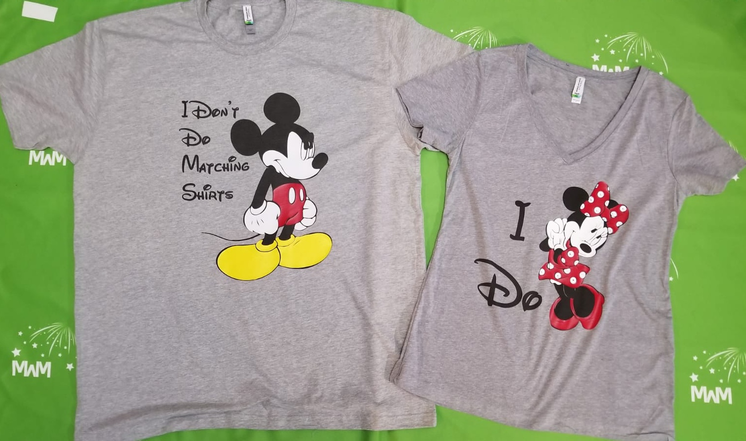 I Don't Do Matching Shirts Disney shirt Mickey Mouse Disneyland World t-shirt