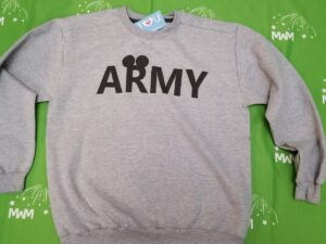 Army Design With Mickey Mouse Ears, married with mickey brand