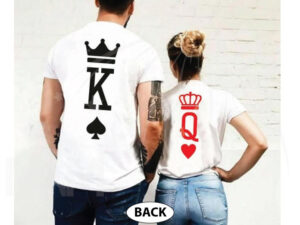 King and Queen, Cute Matching Shirts married with mickey