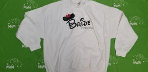 Super Sale, Clearance, White Unisex Sweater 2XL, Bride 07/29/2017 (front), Married With Mickey, c225