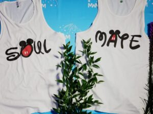 Custom Disney LGBT Gay Cute Shirts for Soulmate With Custom Date Kissing Mickeys, married with mickey, white men tank tops
