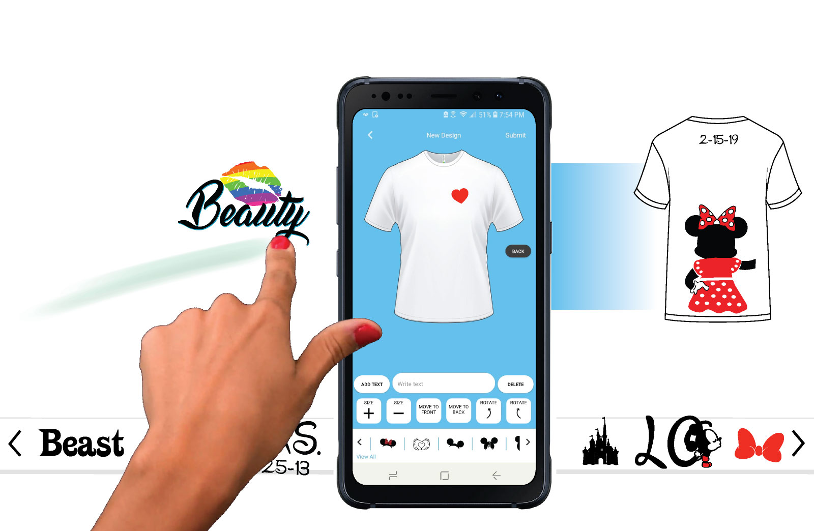 Married with Mickey T shirt google play mobile application