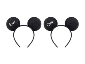 Mickey Mouse LGBT Ears matching Walt Disney World party his headband hats anniversary present, married with mickey