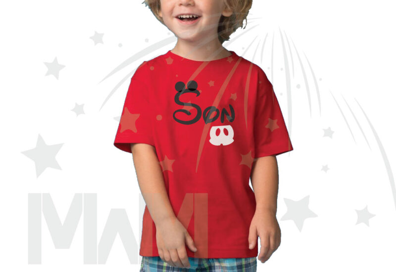 Disney inspired shirt for Son, married with mickey, red toddler t-shirt