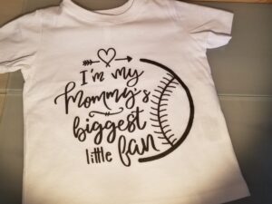 I'm my mommy's biggest fan, married with mickey, white toddler t-shirt