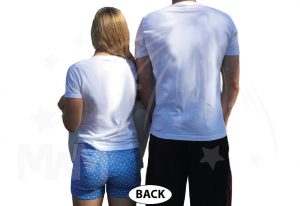Daddy of the bump matching parents to be funny shirts cool couple apparel married with mickey, white matching t-shirts