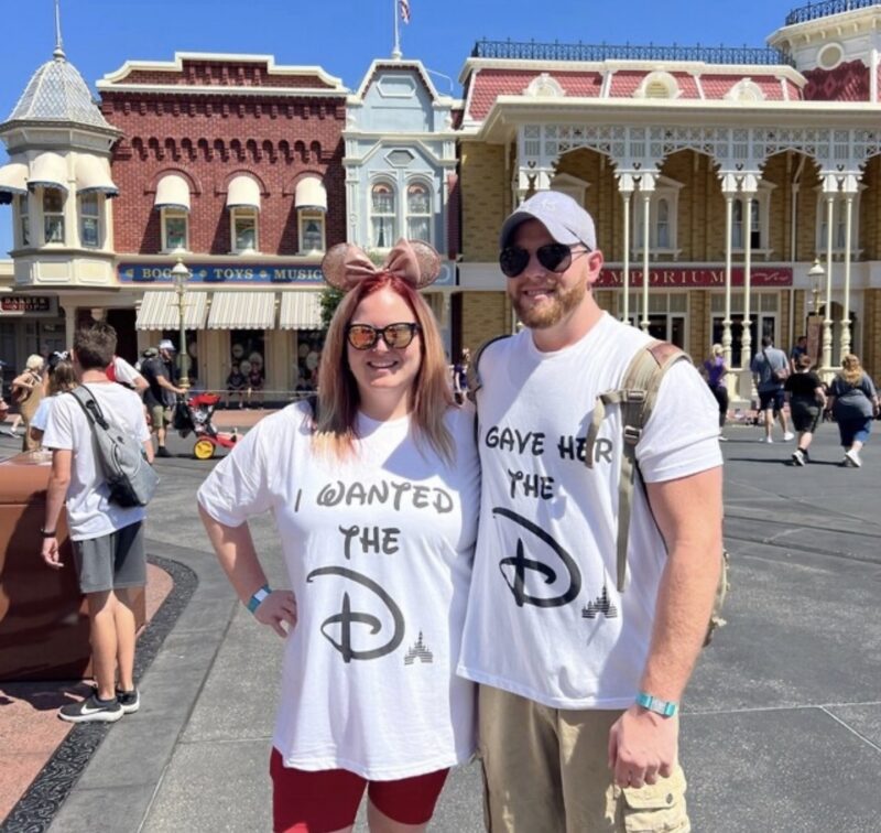 I wanted the D I gave her the D She wants the D I got the D Disney inspired funny matching cool couple shirts apparel married with mickey, married with mickey, white unisex t-shirts