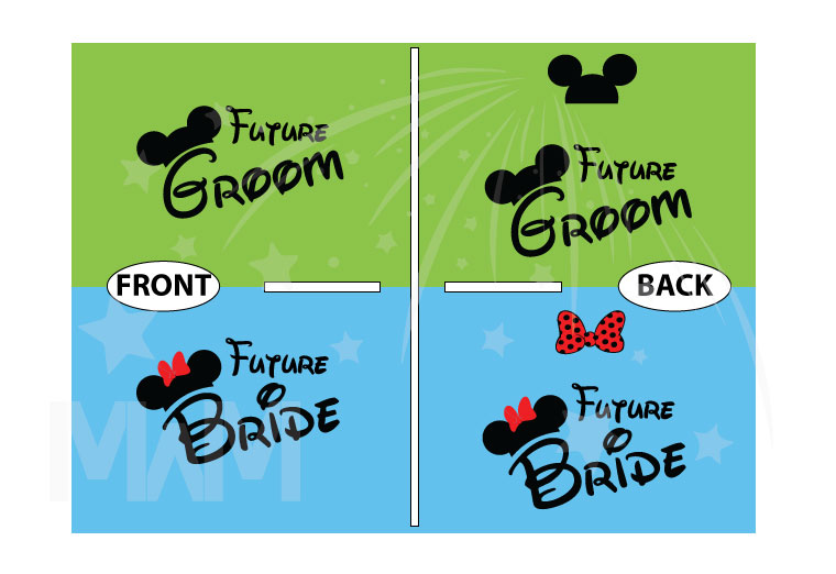 Future bride tshirt and future groom t shirt cute matching tshirts Mrs Shirt engagement custom new wife gift for her I said yes fiance tee, married with mickey