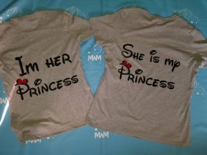 LGBT Lesbians Love Soulmate Shirts Kissing Minnie Mouse I'm Her Princess She's My Princess, married with mickey grey tshirts