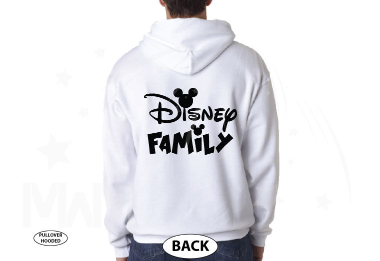 Shirt for Him, Dad of the Birthday Girl (Boy), Mickey Mouse Head, Parent Shirt, Married With Mickey, white hoodie