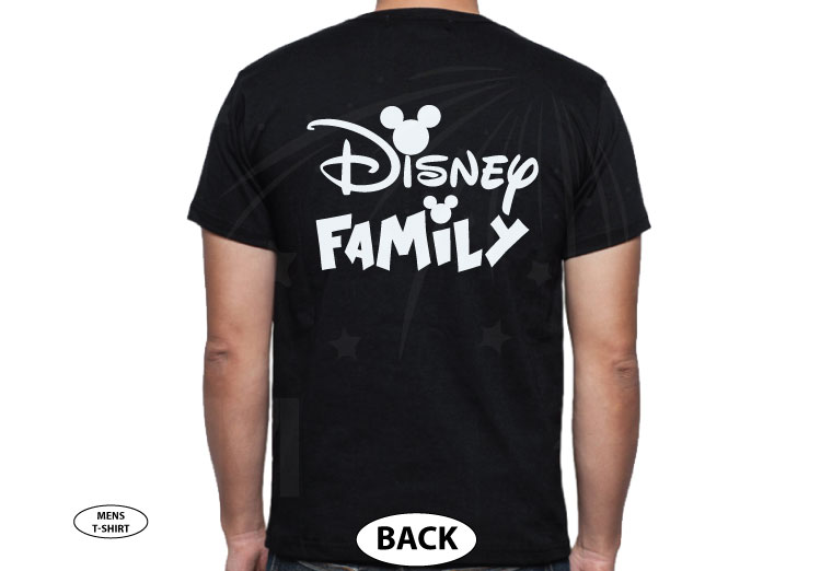 Shirt for Him, Dad of the Birthday Girl (Boy), Mickey Mouse Head, Parent Shirt, Married With Mickey, black tshirt